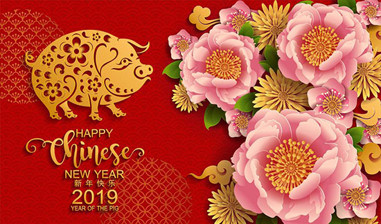 亞泰光電2019春節(jié)放假通知，祝大家2019年豬年大吉大利！